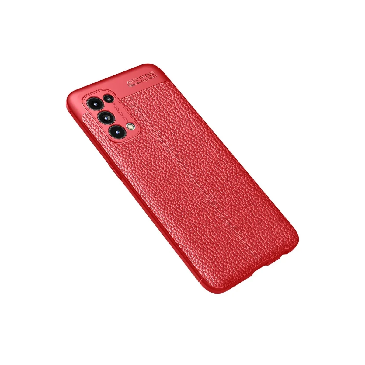 Oppo Reno 5 Kılıf Auto Focus Kapak - Kırmızı görsel 2