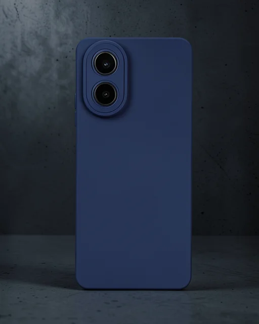 Oppo A38 Kılıf Nano İçi Kadife Silikon - Lacivert