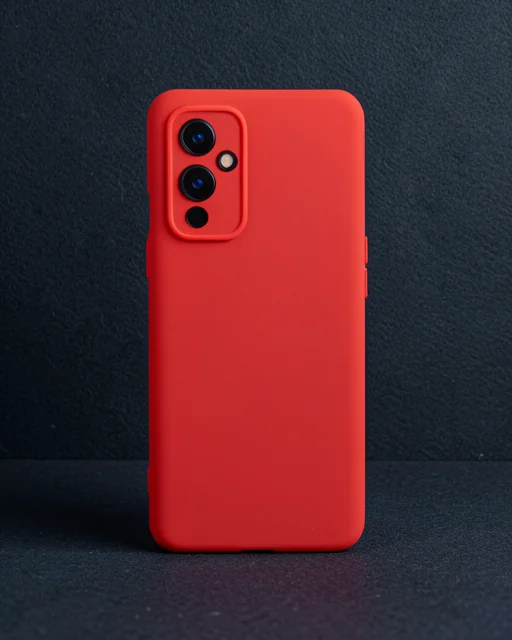 One Plus 9 Kılıf Nano İçi Kadife Silikon - Kırmızı