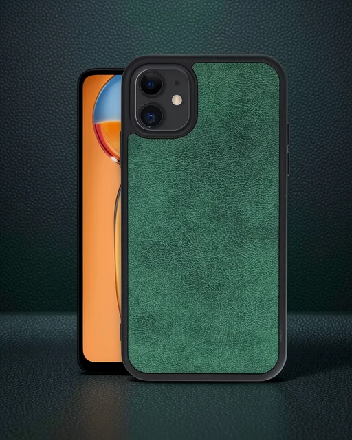 Apple İphone 11 Kılıf Aras Deri Kapak - Koyu Yeşil