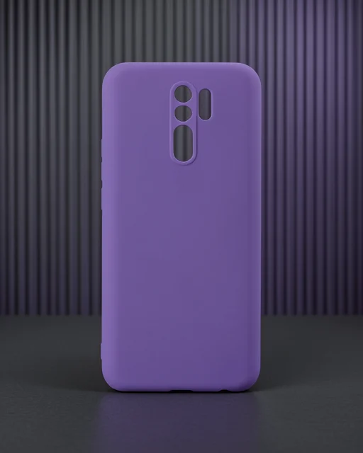 Xiaomi Redmi 9 Kılıf Nano İçi Kadife Silikon - Mor