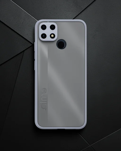 Realme C25 Kılıf Montreal Silikon Kapak - Gri