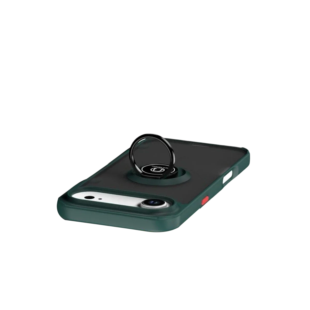 Apple iPhone 17 Air Montreal Yüzüklü Silikon Kapak - Yeşil görsel 4
