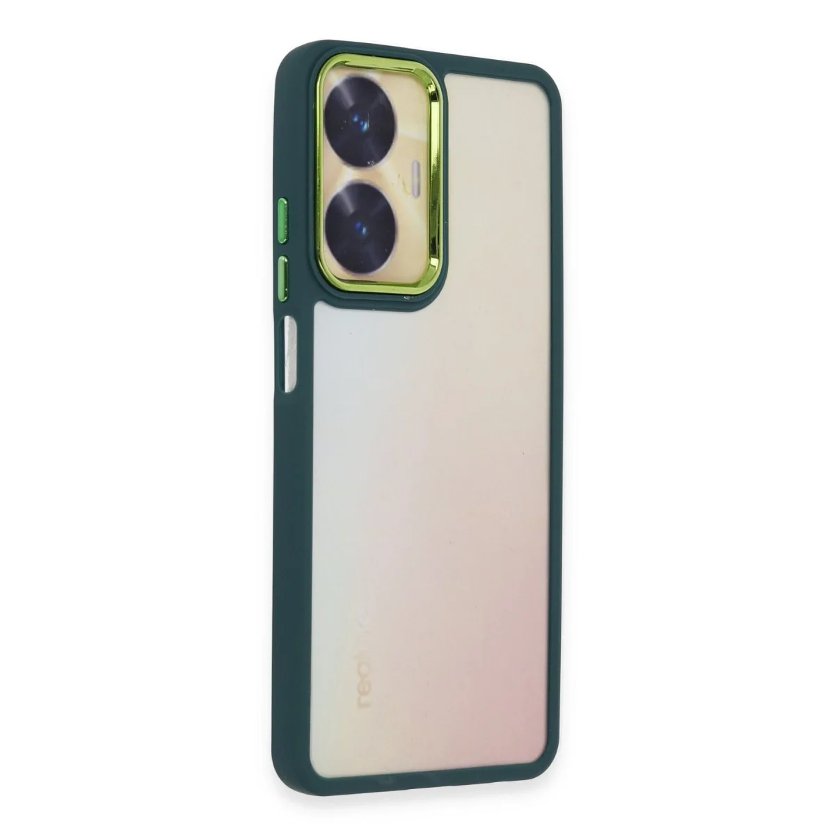 Realme C55 Kılıf Dora Kapak - Haki Yeşil görsel 2