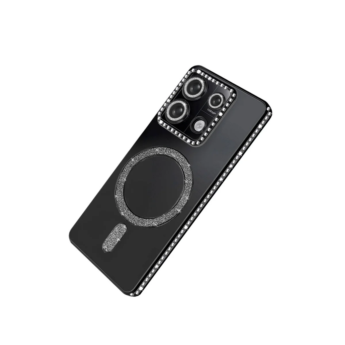 Xiao Red Note 13 Pro 4g Joke Simli Magneticsafe Kılıf - Siyah görsel 4