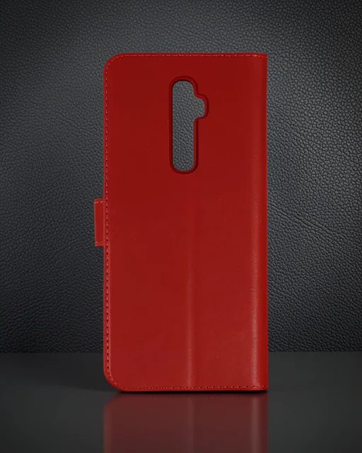 Oppo Reno 2z Kılıf Trend S Plus Kapaklı Kılıf - Kırmızı