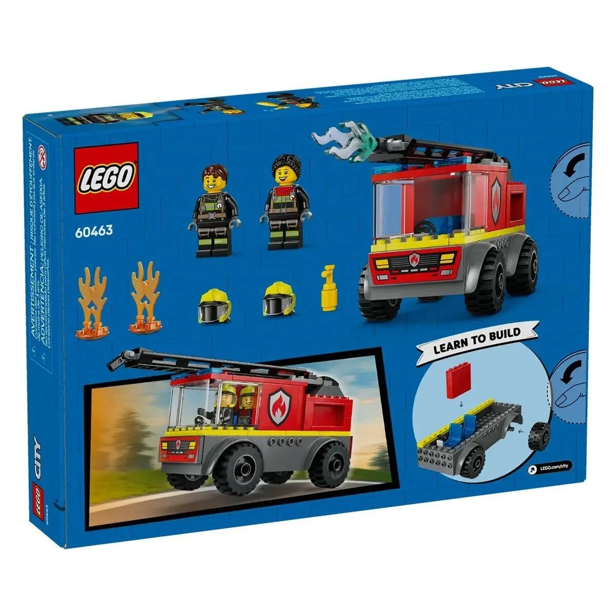 60463 Lego City Merdivenli İtfaiye Kamyonu 82 parça +4 yaş görsel 5