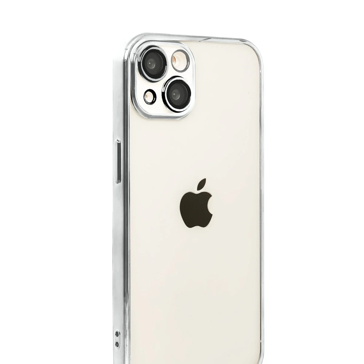 Apple İphone 15 Razer Lensli Silikon - Gümüş görsel 2