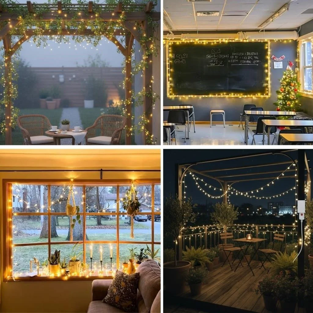 Günışığı Renk 5 Farklı Işık Modlu 10 Metre Eklemeli Dekor Boncuk Model Dekoratif Led görsel 4