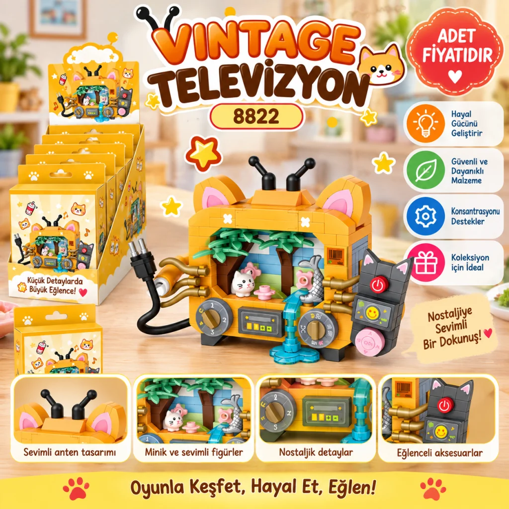 8822 TELEVİZYON MODEL 360 PARÇA BLOCK OYUNCAK adet fiyatıdır görsel 2