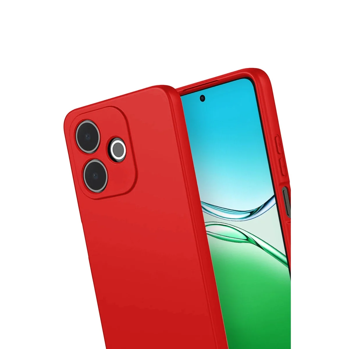 Oppo A5 Pro 4g First Silikon - Kırmızı görsel 3
