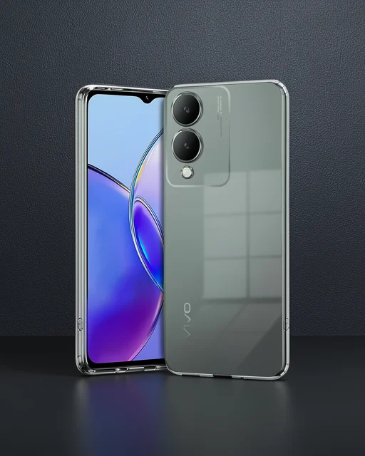 Vivo Y17s Kılıf Lüx Şeffaf Silikon