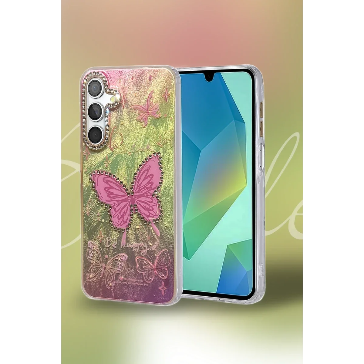 Samsung Galaxy A35 5G Kılıf Blade Aynalı Desenli Kapak - Desen 8 görsel 2