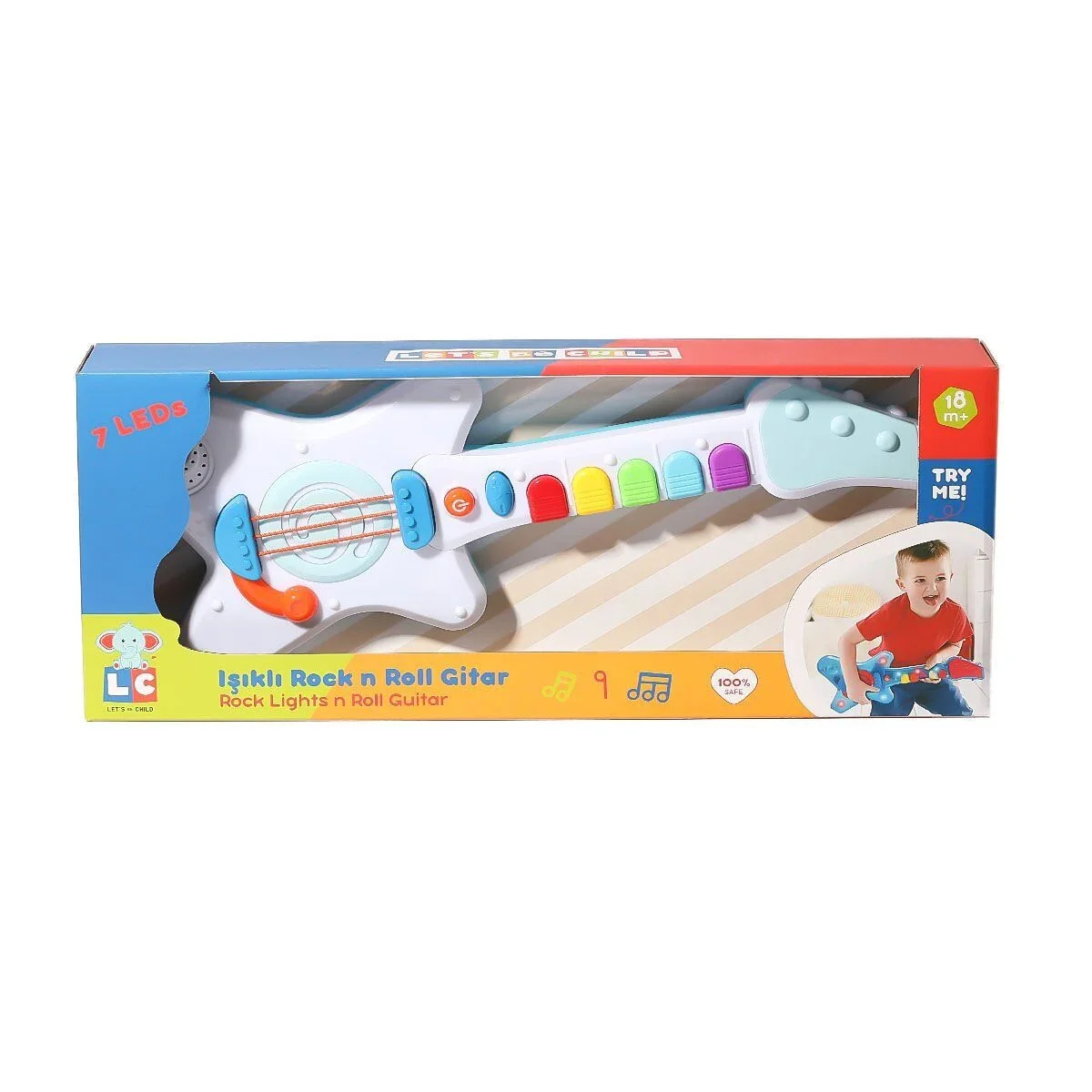 LC-30986 Işıklı Roc N Roll Gitar