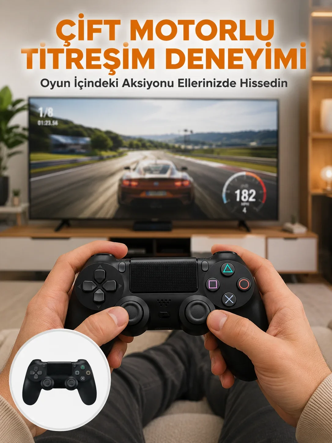 Kablosuz Titreşimli Oyun Kolu – Yüksek Hassasiyetli og Kontrol ve Ergonok Tutma Yeni Nesil