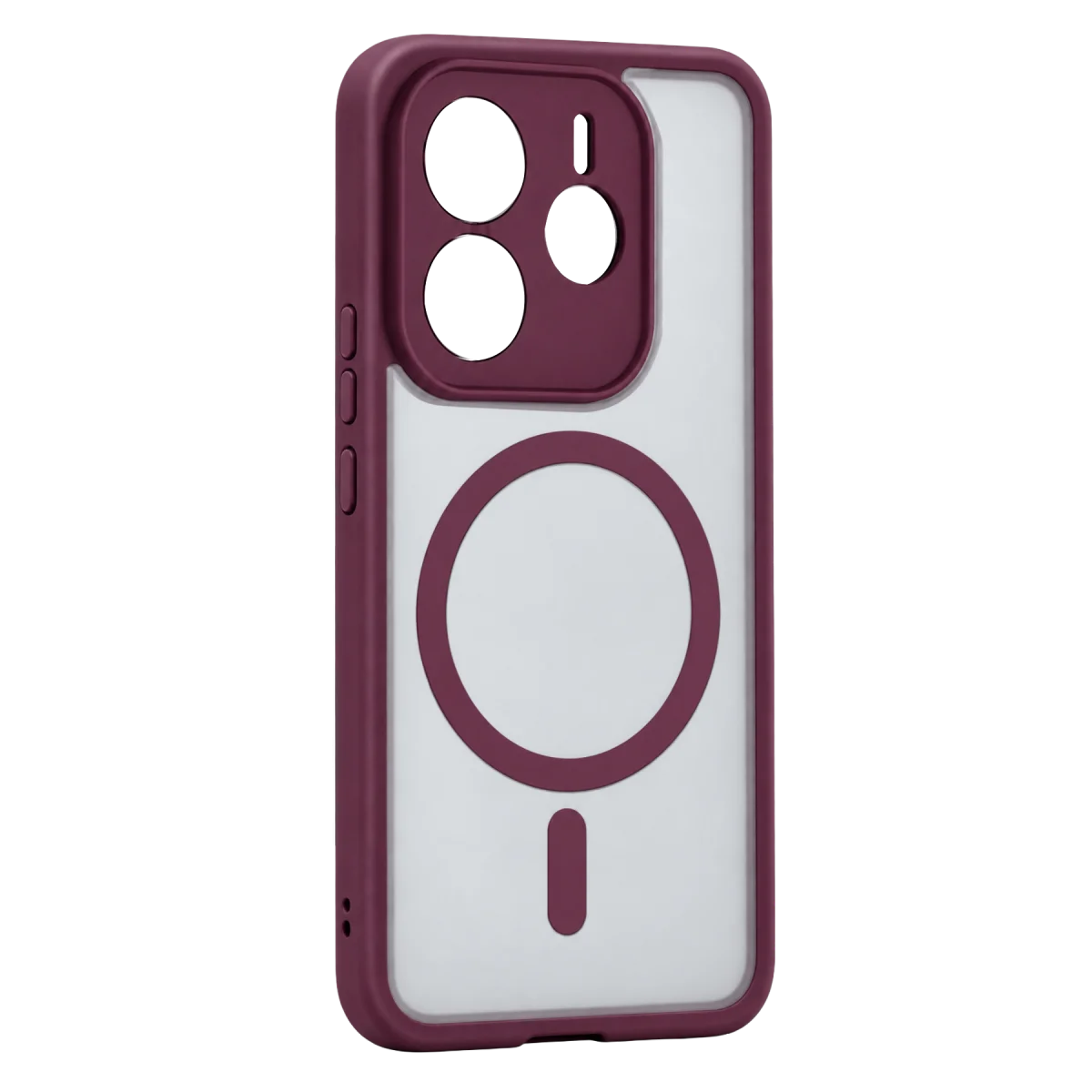 Xiaomi Redmi Note 14 4G Loji Magsafe Kapak - Bordo