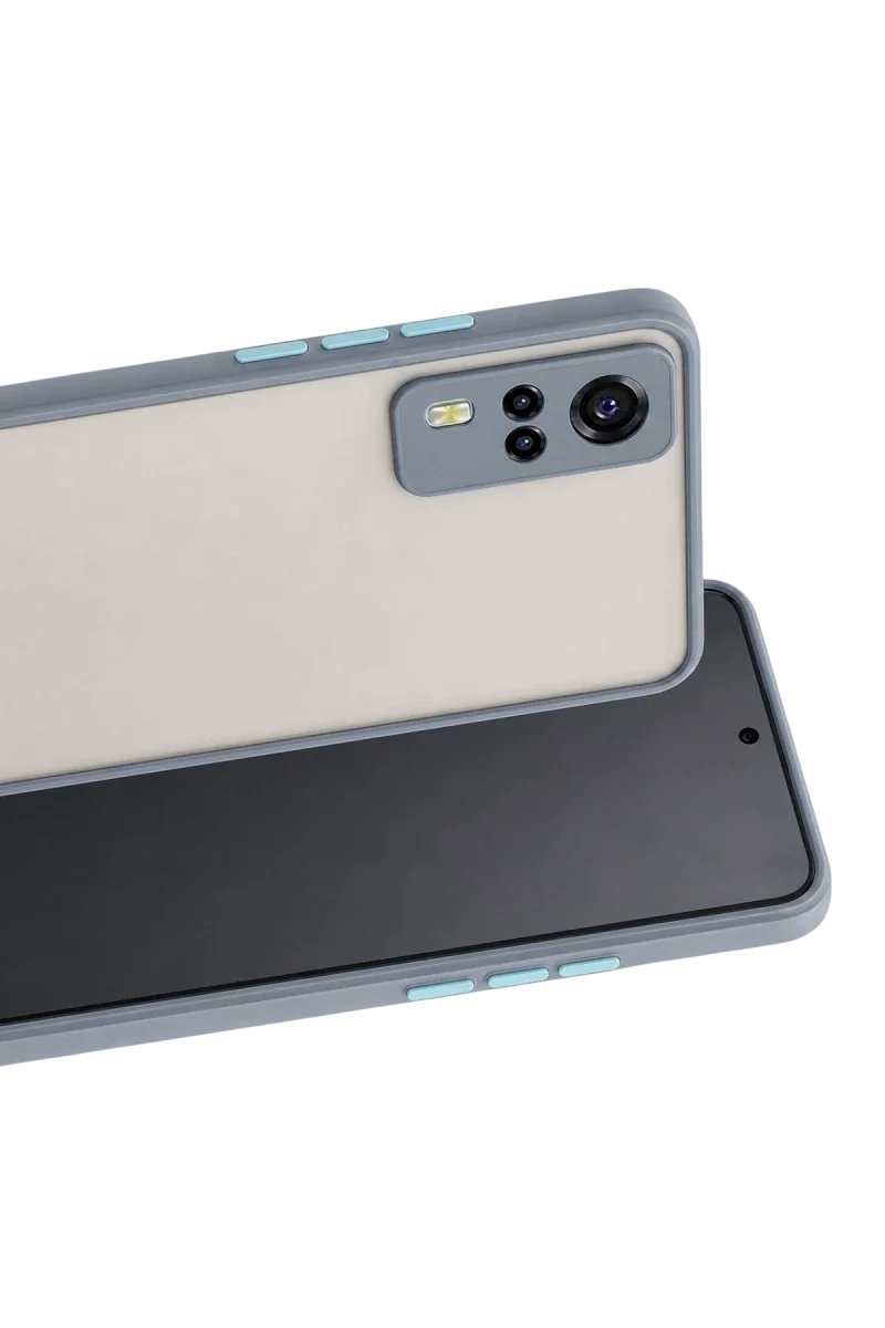 Vivo Y53S Kılıf Montreal Silikon Kapak - Gri görsel 2