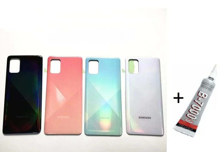 SAMSUNG A51 A515 Arka Batarya Pil Kapağı PEMBE (B7 görsel 2