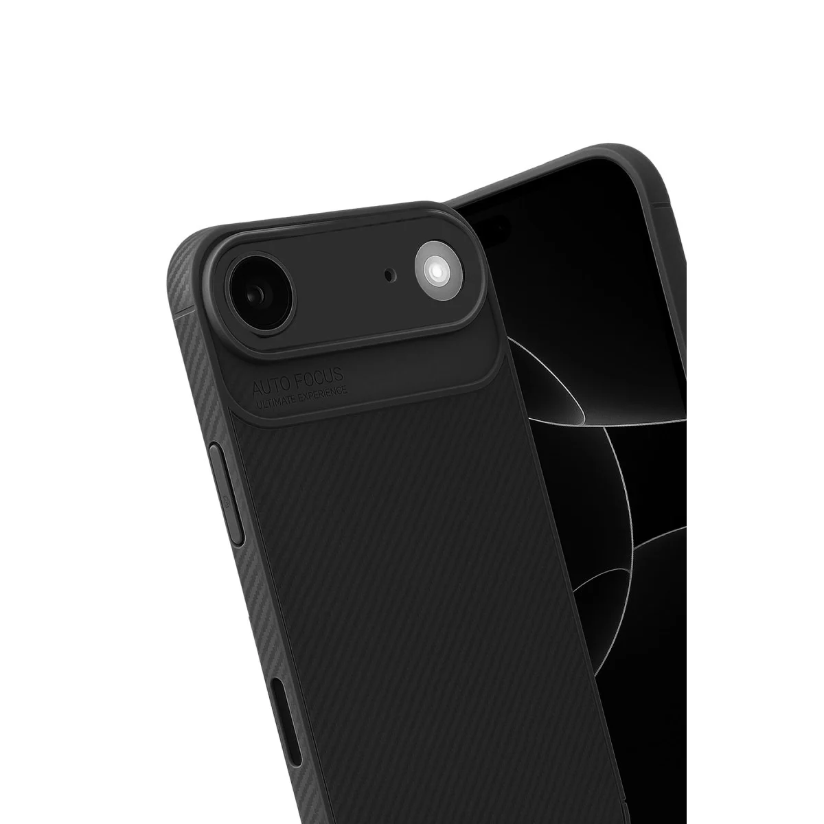 Apple İphone 17 Air Auto Focus Karbon Kapak - Siyah görsel 3