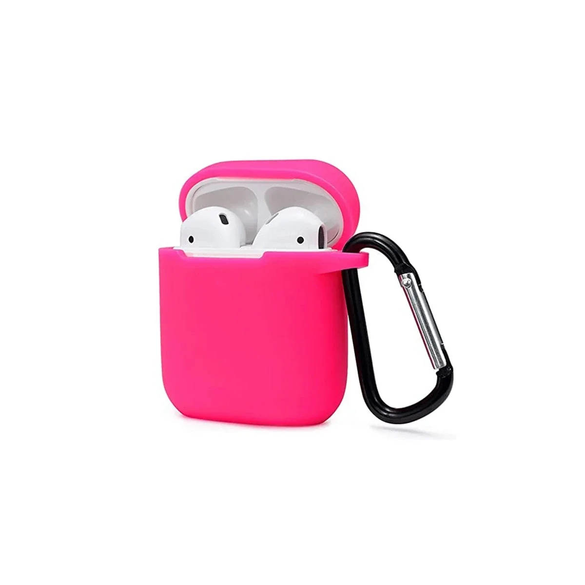 Apple Airpods 2 (2.nesil) Sert Silikon Kılıf - Pembe