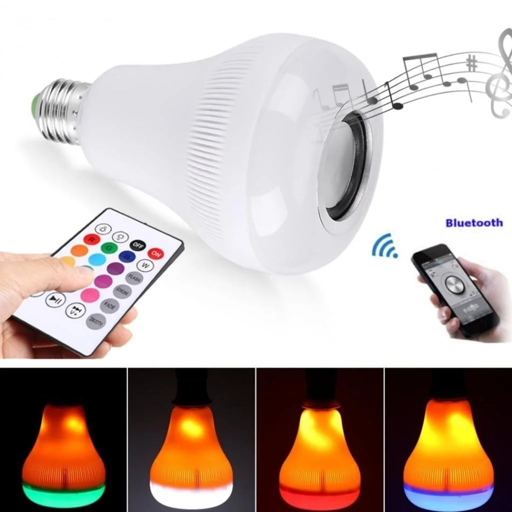 Kumandalı Bluetooth Hoparlör Ampul LD-37 (adet fiyatıdır) görsel 2