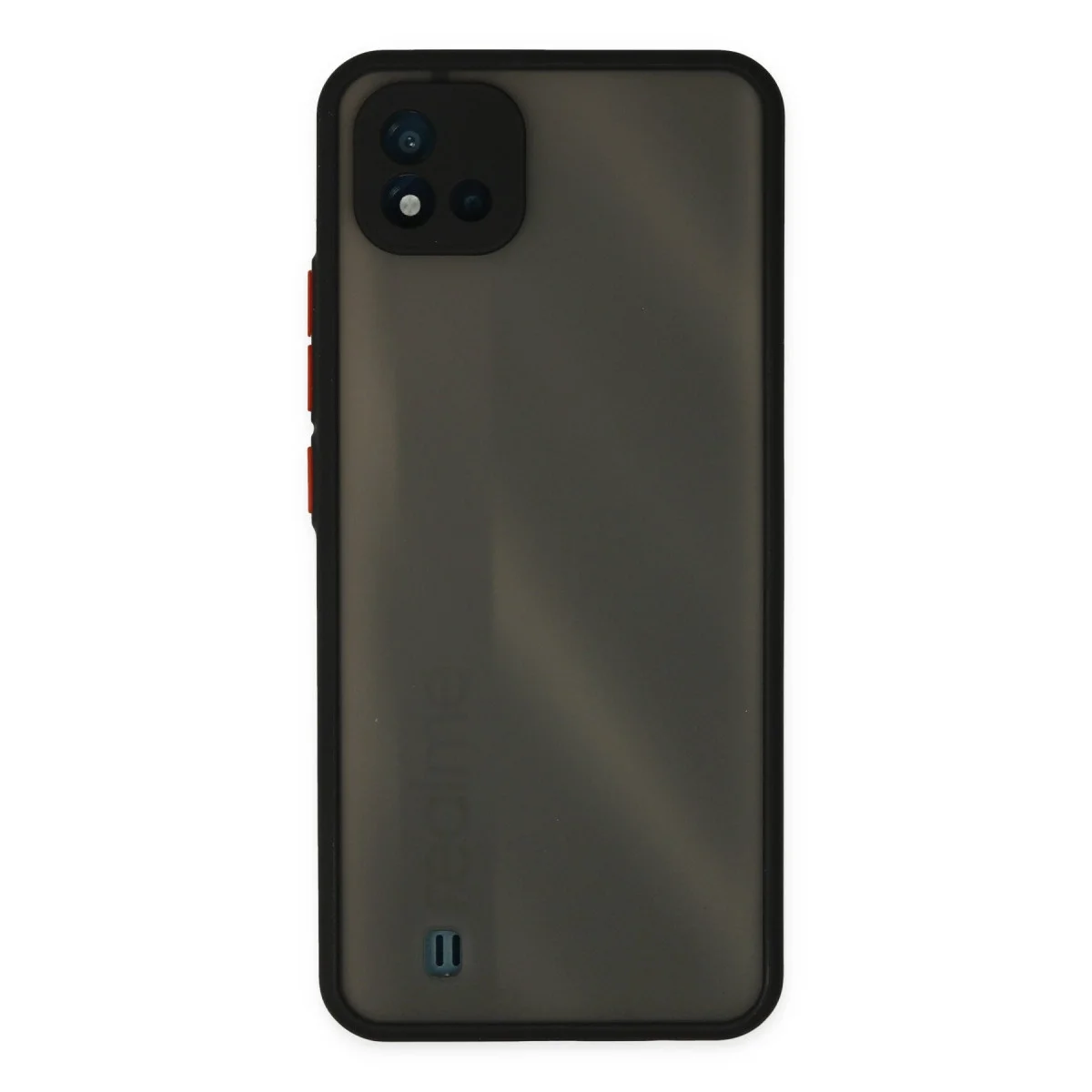 Realme C11 2021 Kılıf Montreal Silikon Kapak - Siyah