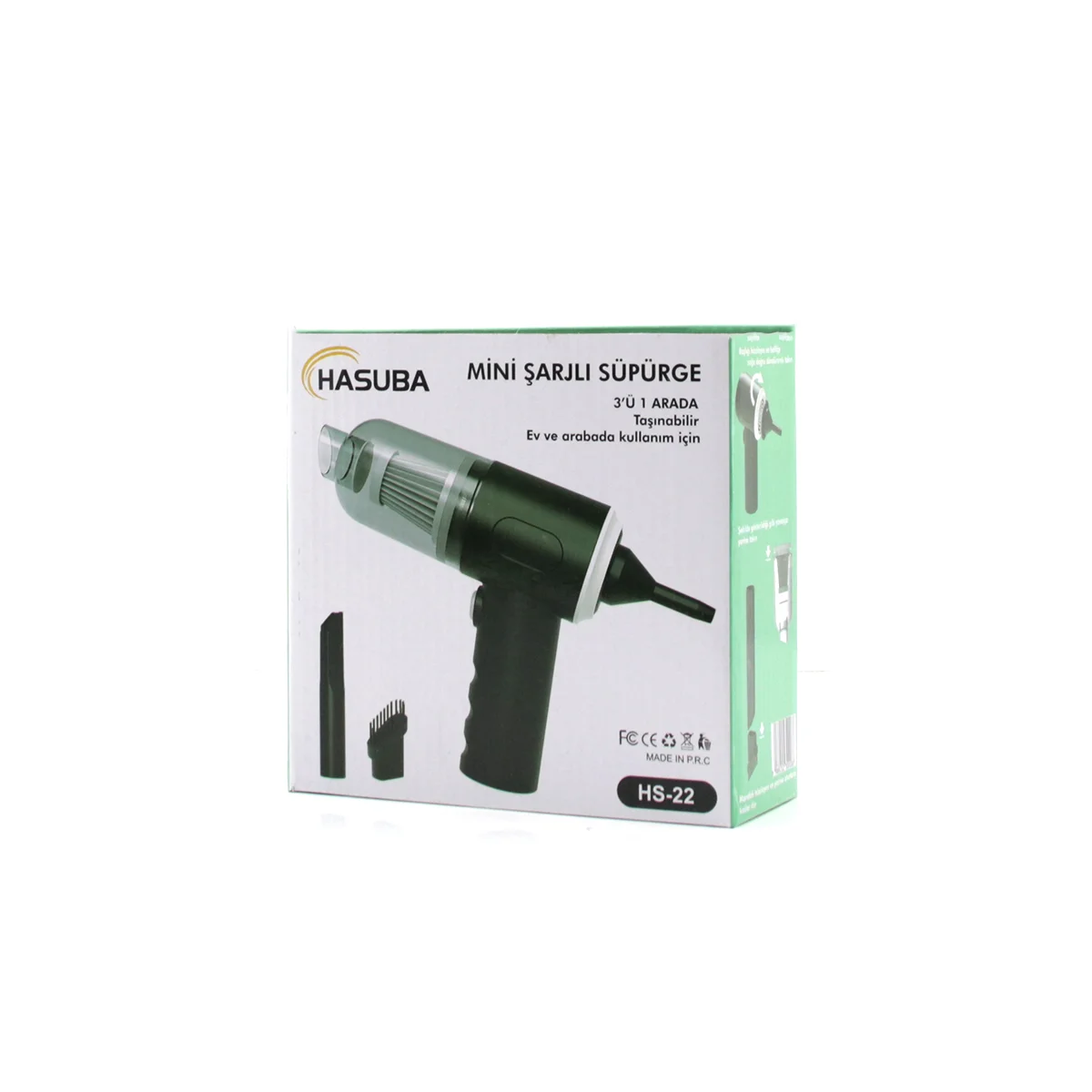USB Şarjlı 3'ü 1 Arada Mini El Tipi Süpürge (Oto & Ev) görsel 5