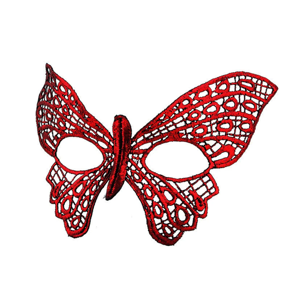 Kırmızı Dantel Masquerade Maskesi 7 No görsel 3