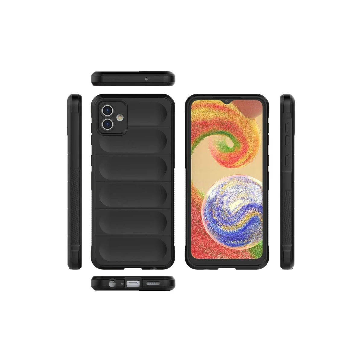 Samsung Galaxy A04 Kılıf Optimum Silikon - Siyah görsel 3