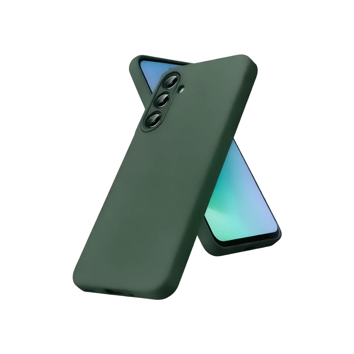 Samsung Galaxy A27 5g First Silikon - Koyu Yeşil