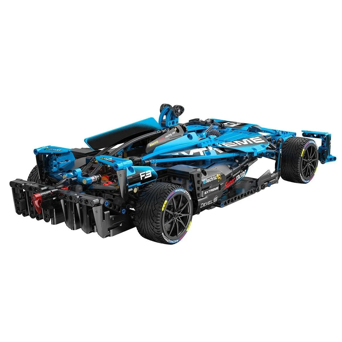 C64004W Cada Electric Racing Super Car Blok Seti 1667 Parça -Vagon life görsel 4