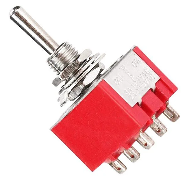 IC-148B 9 Pin On-Off Ø6Mm Toggle Switch MTS-303 görsel 4