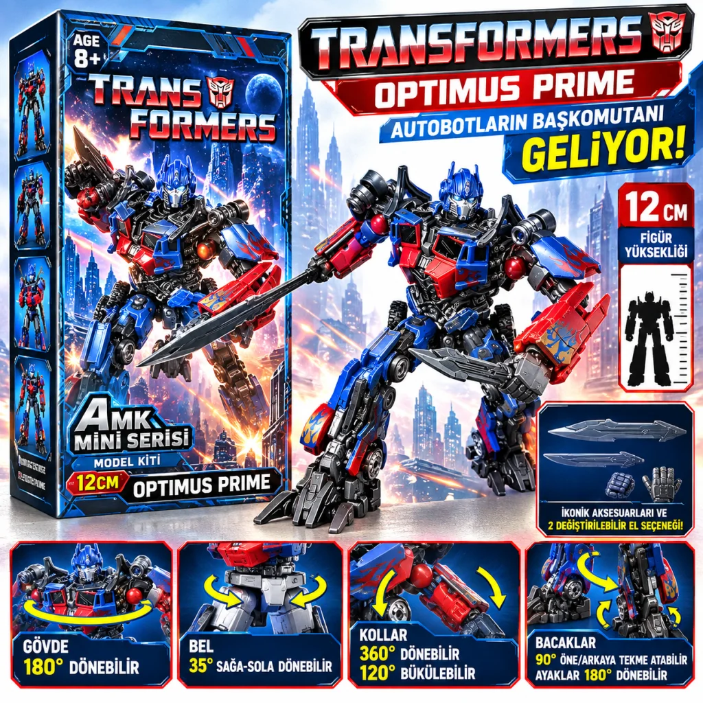 75326 Figür Transformers Amk Mını Serıes WAVE3 Optımus Prıme Trns