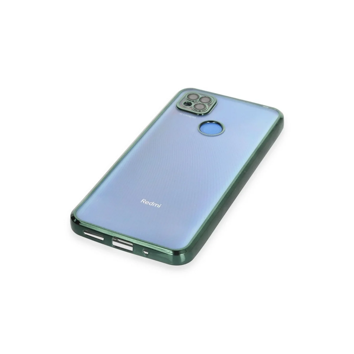 Xiaomi Redmi 9c Kılıf Razer Lensli Silikon - Yeşil görsel 4