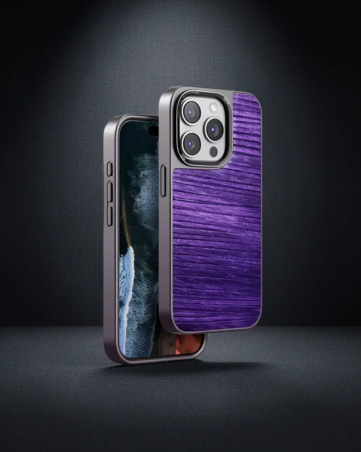 Venco Apple İphone 15 Pro Max Wave Kapak - Derin Mor