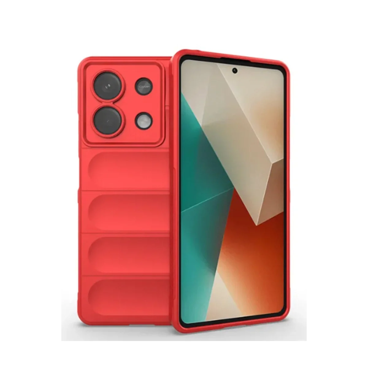 Xiao Poco X6 Kılıf Optimum Silikon - Kırmızı