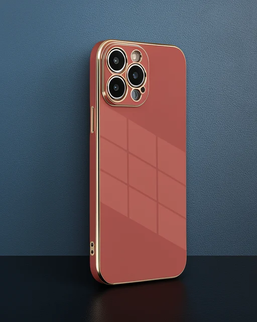 Apple İphone 15 Pro Kılıf Volet Silikon - Kırmızı