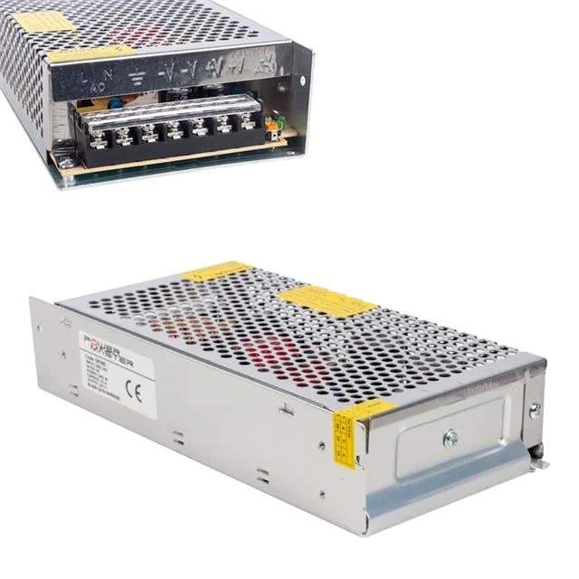 PM-13036 24 Volt - 10 Amper Metal Kasa Adaptör görsel 2