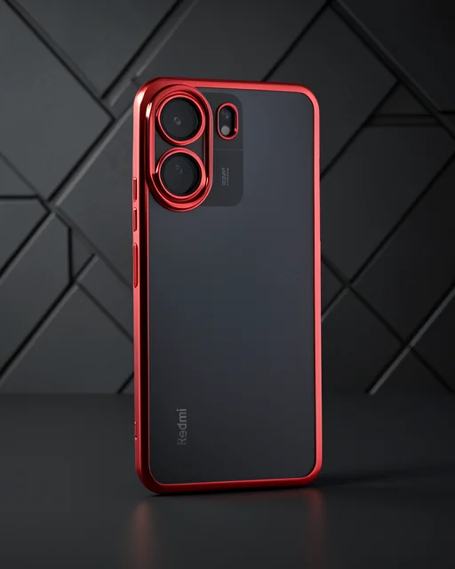 Xiaomi Redmi 13c Kılıf Razer Lensli Silikon - Gümüş