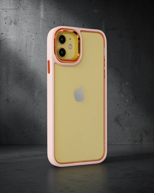 Apple İphone 12 Kılıf Dora Kapak - Pudra