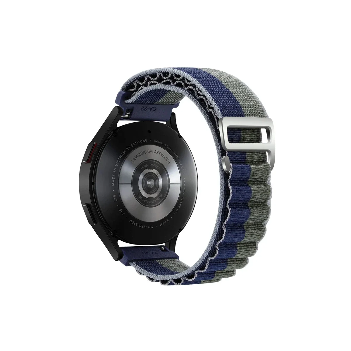 Watch 20mm KR410 Kumaş Kordon - Lacivert-Yeşil görsel 2