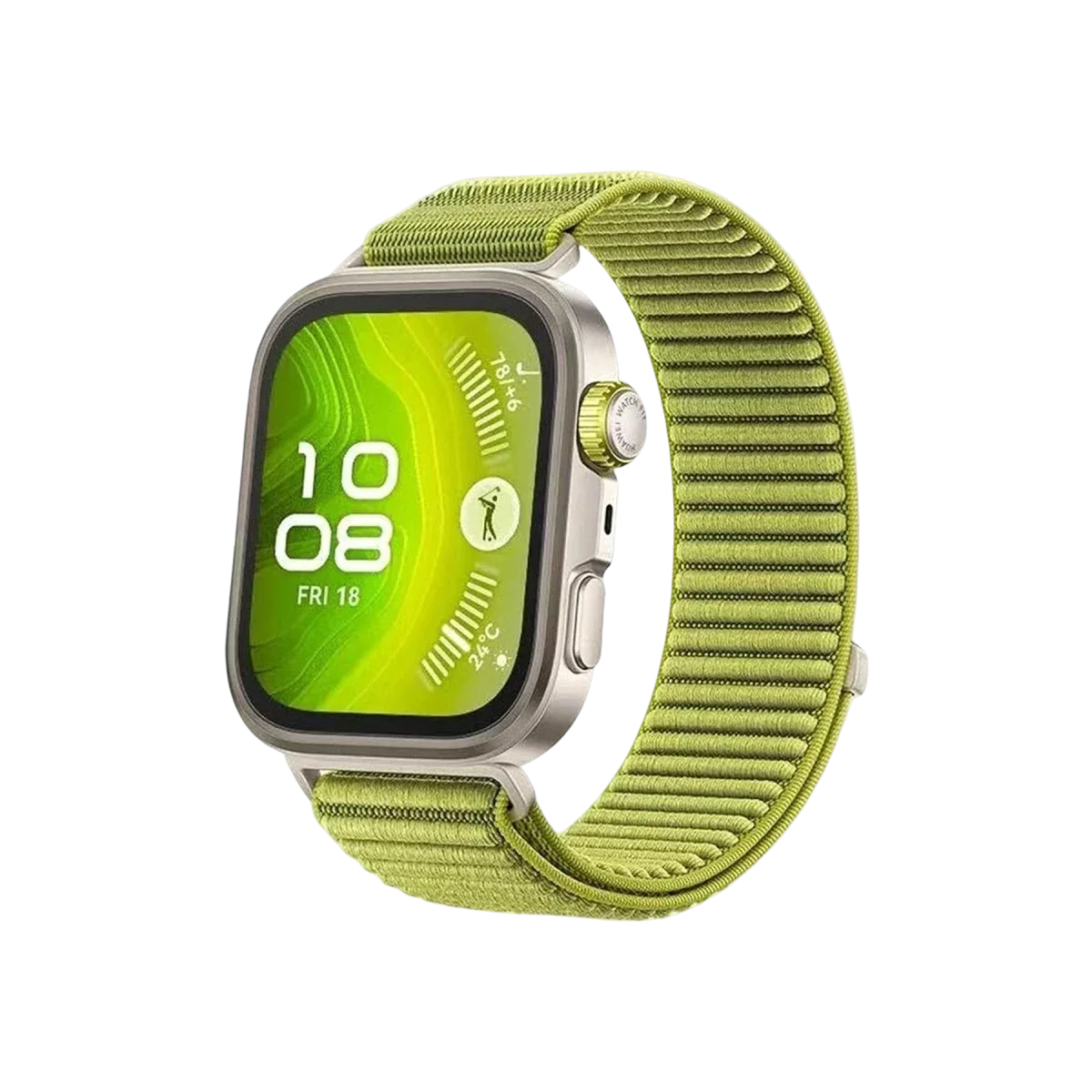 Huawei Fit 4 Braid Kordon - Açık Yeşil görsel 2