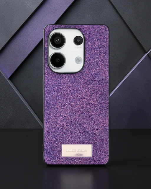 Onegif Xiaomi Redmi Note 13 Pro 4g Bright Simli Kapak - Derin Mor