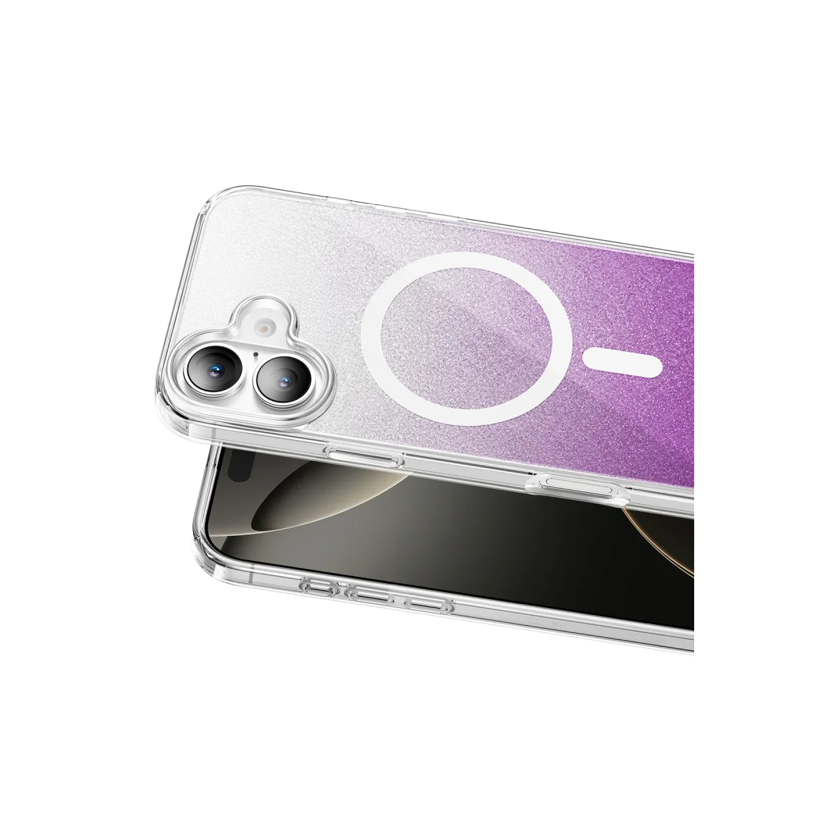 Onegif Apple iPhone 17 Sora Simli Magsafe Kapak - Mor görsel 2