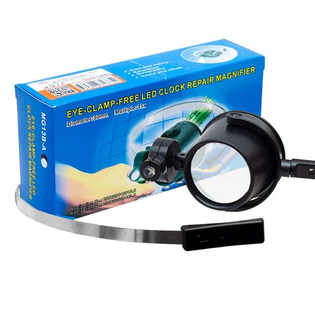 MG13B-A Göze Takılan Tip 30 Mm Çaplı 15X Büyütmeli Led Aydınlatmalı Büyüteç görsel 3