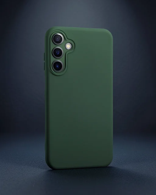 Samsung Galaxy A05s Kılıf Nano İçi Kadife Silikon - Koyu Yeşil