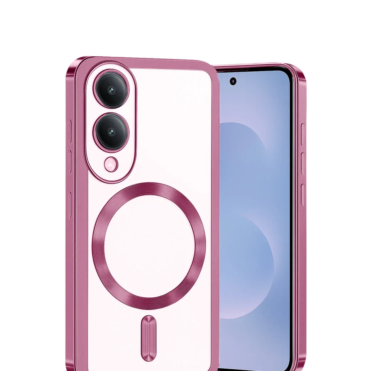 Samsung Galaxy S25 Edge Kross Magneticsafe Kapak - Rose görsel 2