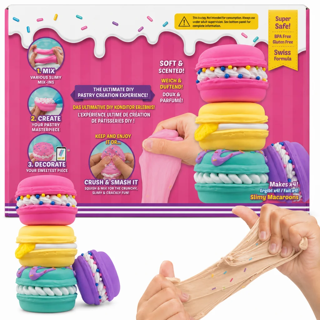 DIY Macaron Slime Seti görsel 2