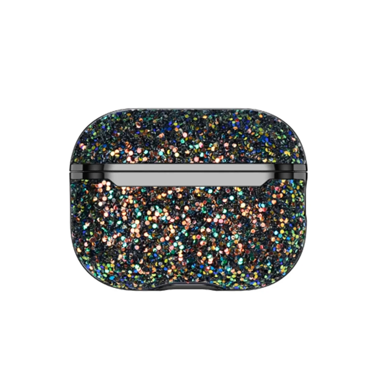 Onegif Apple Airpods 2 (2.nesil) Bright Simli Airpods Kapak - Siyah görsel 2