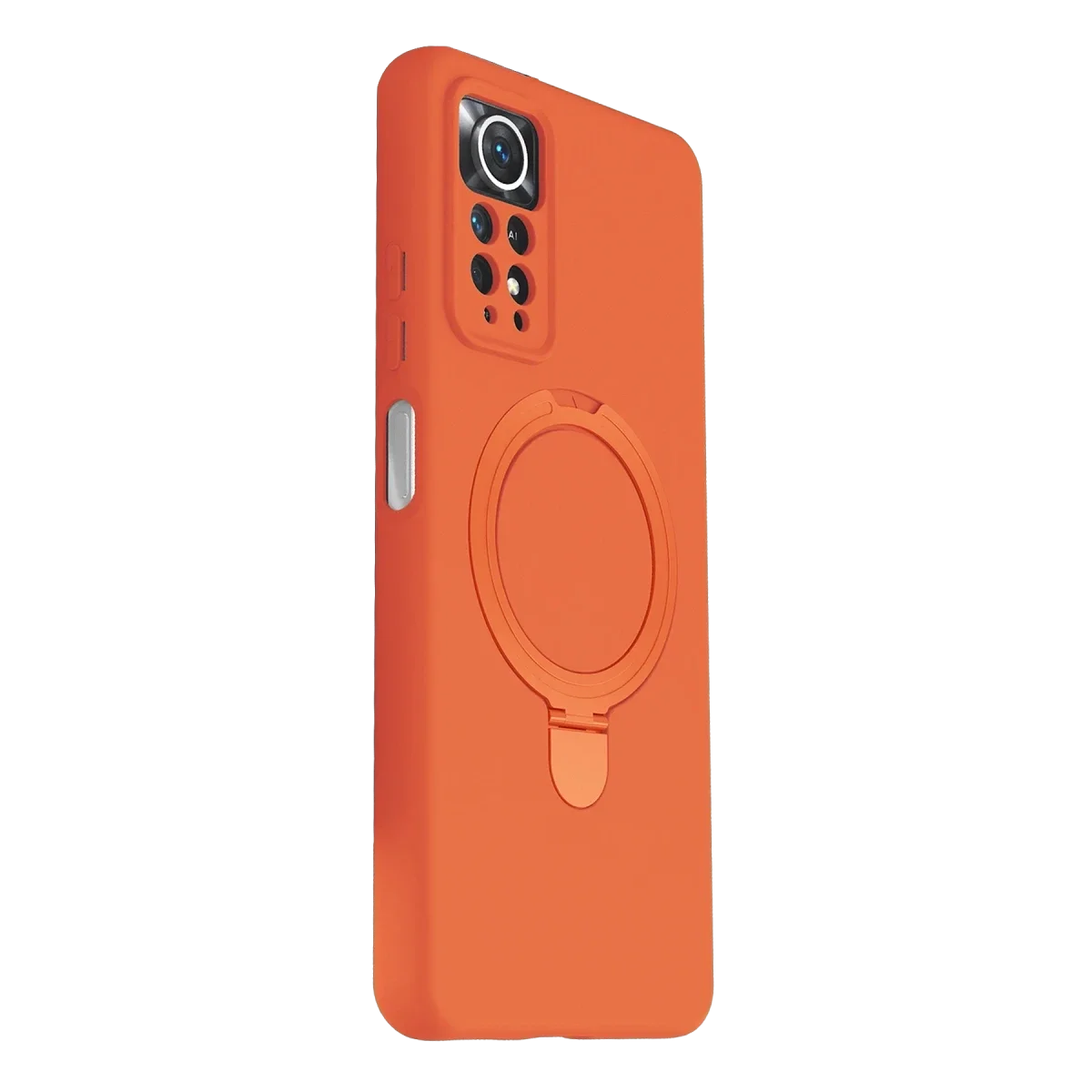 Xiaomi Redmi Note 12 Pro 4G Regal Magsafe Standlı Kapak - Turuncu görsel 3